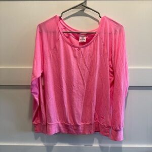 PINK Victoria's Secret Hot Pink Long Sleeve Top